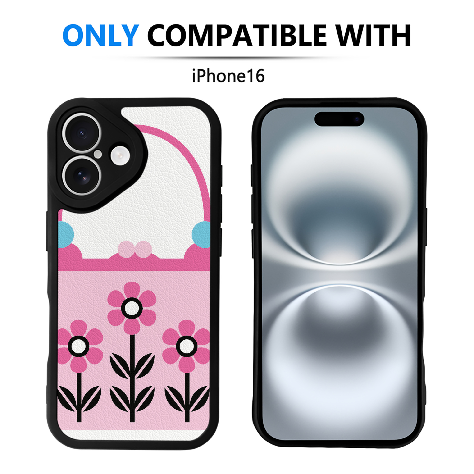 （画像用） Hello Kitty ハローキティ 【iPhone 16シリーズ対応】シリコンスマホケース（レザー調） 材質：シリコン